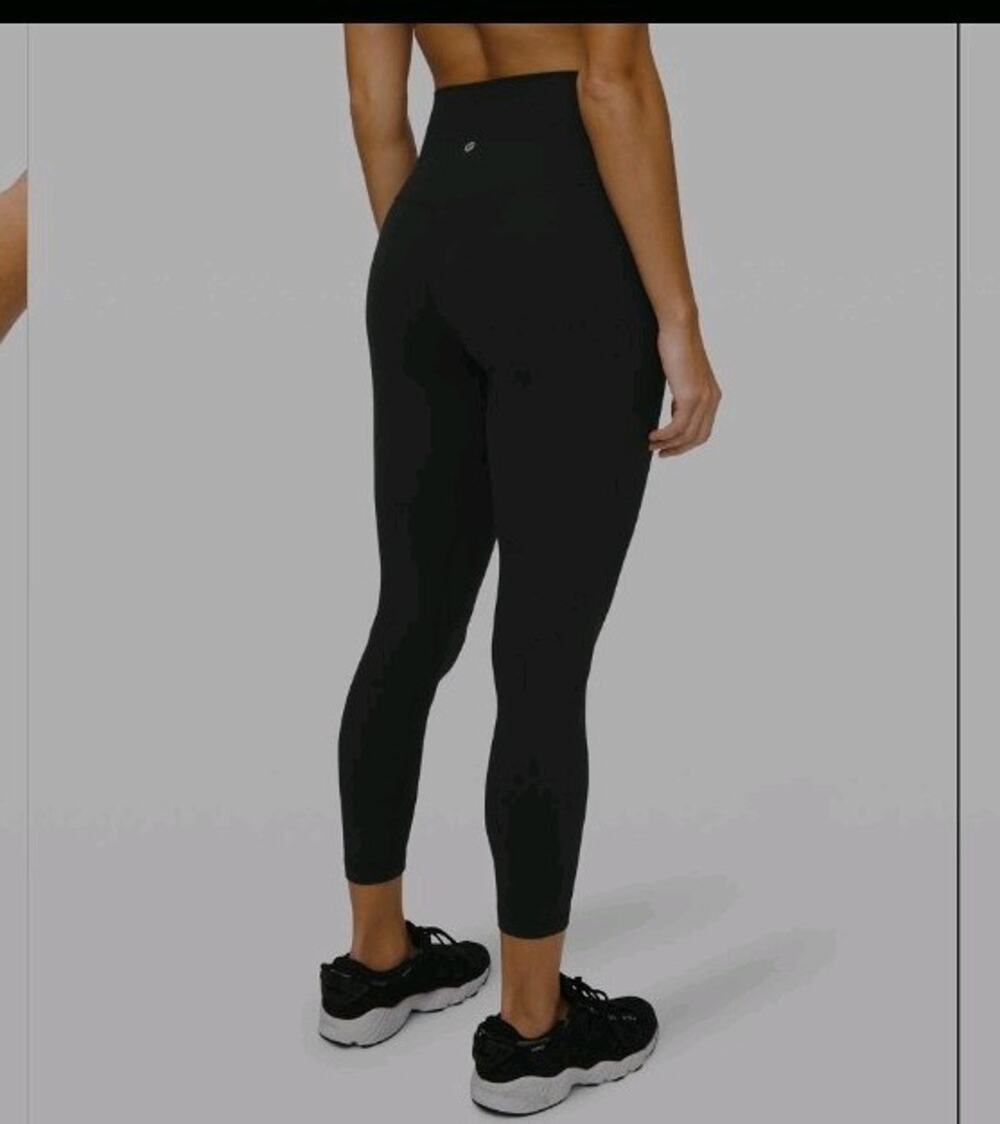 lululemon Align High-Rise Pant Pockets 25" size 10 Ripple Emboss Black legging
